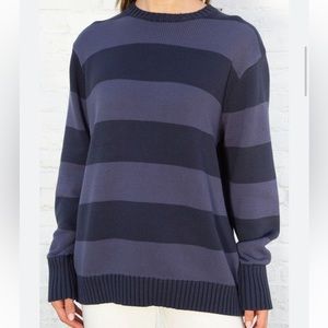 Brandy Melville Brianna Cotton Thick Stripe Sweater